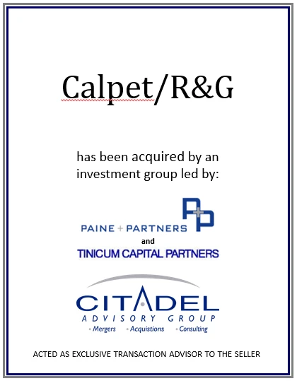 Calpet acquired by Paine and Partners and Tinicum Capital Partners