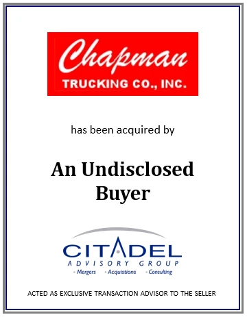 Chapman Trucking acquired