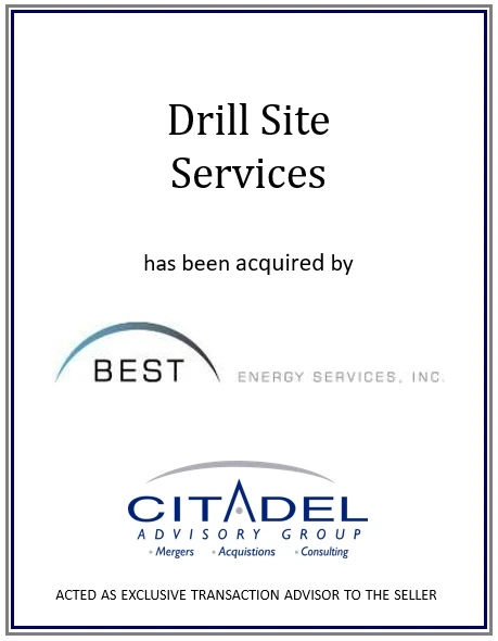 Drill Site Services acquired by Best Energy Services