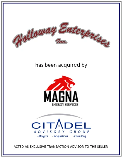 Holloway Enterprises acquired by Magna Energy Services