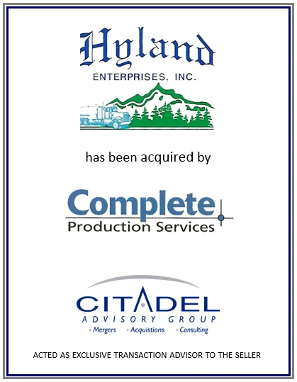 Hyland Enterprises acquired by Complete Production Services