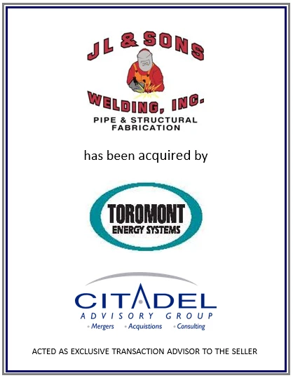 JL and Sons Welding acquired by Toromont Energy Systems