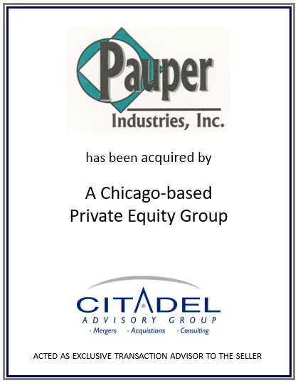 Pauper Industries acquired by Chicago-based private equity