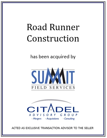 Road Runner Construction acquired by Summit Field Services