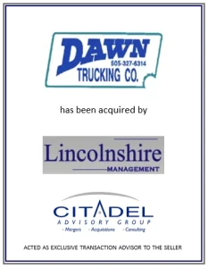 Dawn Trucking acquired by Lincolnshire Management