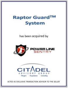 Raptor Guard System acquired by Power Line Sentry