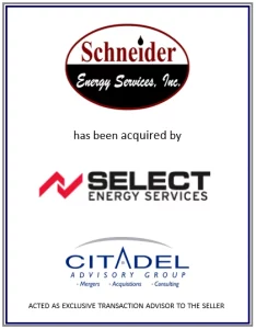 Schneider Energy Services acquired by Select Energy Services