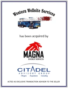 Western Wellsite Services acquired by Magna Energy Services